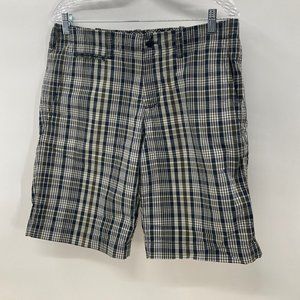 Gap Chino Shorts Coin Pocket  Multicolor Plaid Preppy Mens Size 31